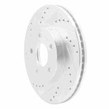 Dynamic Friction 2007-2010 Chevrolet Cobalt Front Left Drilled & Slotted Silver Brake Rotor by Dynamic Friction Company 631-47036L