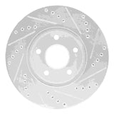 Dynamic Friction 2007-2010 Chevrolet Cobalt Front Left Drilled & Slotted Silver Brake Rotor by Dynamic Friction Company 631-47036L