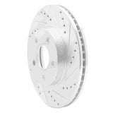 Dynamic Friction 2007-2010 Chevrolet Cobalt Front Right Drilled & Slotted Silver Brake Rotor by Dynamic Friction Company 631-47036R