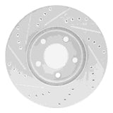 Dynamic Friction 2007-2010 Chevrolet Cobalt Front Right Drilled & Slotted Silver Brake Rotor by Dynamic Friction Company 631-47036R