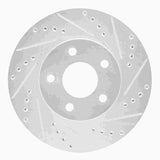 Dynamic Friction 2007-2010 Chevrolet Cobalt Front Right Drilled & Slotted Silver Brake Rotor by Dynamic Friction Company 631-47036R
