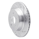Dynamic Friction 2008-2010 Chevrolet Cobalt Rear Right Drilled & Slotted Silver Brake Rotor by Dynamic Friction Company 631-47038R