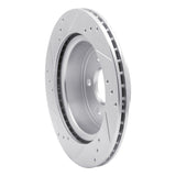 Dynamic Friction 2008-2010 Chevrolet Cobalt Rear Right Drilled & Slotted Silver Brake Rotor by Dynamic Friction Company 631-47038R