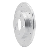 Dynamic Friction 2004-2016 Buick LaCrosse Rear Left Drilled & Slotted Silver Brake Rotor by Dynamic Friction Company 631-47042L