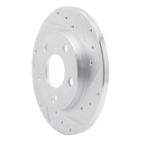 Dynamic Friction 2004-2016 Buick LaCrosse Rear Right Drilled & Slotted Silver Brake Rotor by Dynamic Friction Company 631-47042R