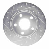 Dynamic Friction 2004-2016 Buick LaCrosse Rear Right Drilled & Slotted Silver Brake Rotor by Dynamic Friction Company 631-47042R