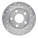 Dynamic Friction 2004-2016 Buick LaCrosse Rear Right Drilled & Slotted Silver Brake Rotor by Dynamic Friction Company 631-47042R