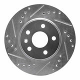 Dynamic Friction 2011-2023 Chevrolet Cruze (Mexico) Front Left Drilled & Slotted Silver Brake Rotor by Dynamic Friction Company 631-47043L
