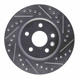 Dynamic Friction 2011-2023 Chevrolet Cruze Front Right Drilled & Slotted Silver Brake Rotor by Dynamic Friction Company 631-47043R