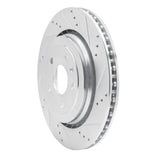 Dynamic Friction 2014-2019 Chevrolet Corvette Rear Right Drilled & Slotted Silver Brake Rotor by Dynamic Friction Company 631-47047R