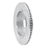Dynamic Friction 2014-2019 Chevrolet Corvette Rear Right Drilled & Slotted Silver Brake Rotor by Dynamic Friction Company 631-47047R