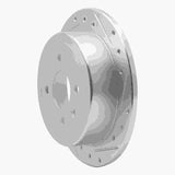 Dynamic Friction 2014-2016 Chevrolet Spark EV Rear Right Drilled & Slotted Silver Brake Rotor by Dynamic Friction Company 631-47048R