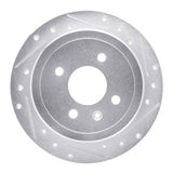 Dynamic Friction 2014-2016 Chevrolet Spark EV Rear Right Drilled & Slotted Silver Brake Rotor by Dynamic Friction Company 631-47048R