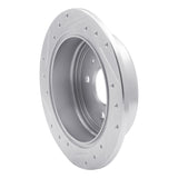 Dynamic Friction 2014-2016 Chevrolet Spark EV Rear Right Drilled & Slotted Silver Brake Rotor by Dynamic Friction Company 631-47048R