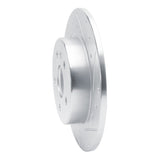 Dynamic Friction 2016-2023 Chevrolet Bolt EUV Rear Right Drilled & Slotted Silver Brake Rotor by Dynamic Friction Company 631-47052R