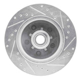 R1 Concepts 1985-1992 Chevrolet Camaro Front Left Drilled & Slotted Silver Brake Rotor by R1 Concepts 631-47056L