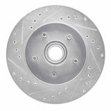 R1 Concepts 1985-1992 Chevrolet Camaro Front Left Drilled & Slotted Silver Brake Rotor by R1 Concepts 631-47056L