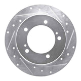 R1 Concepts 1983-1998 Chevrolet/Geo Tracker Front Left Drilled & Slotted Silver Brake Rotor by R1 Concepts 631-47058L