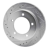 R1 Concepts 1991-1998 Chevrolet/Geo Tracker Front Left Drilled & Slotted Silver Brake Rotor by R1 Concepts 631-47059L