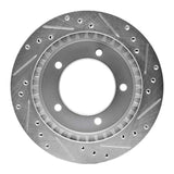 R1 Concepts 1991-1998 Chevrolet/Geo Tracker Front Left Drilled & Slotted Silver Brake Rotor by R1 Concepts 631-47059L