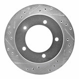 R1 Concepts 1991-1998 Chevrolet/Geo Tracker Front Left Drilled & Slotted Silver Brake Rotor by R1 Concepts 631-47059L