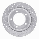 R1 Concepts 1991-1998 Chevrolet/Geo Tracker Front Right Drilled & Slotted Silver Brake Rotor by R1 Concepts 631-47059R