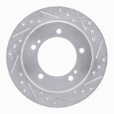 R1 Concepts 1991-1998 Chevrolet/Geo Tracker Front Right Drilled & Slotted Silver Brake Rotor by R1 Concepts 631-47059R