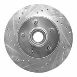 R1 Concepts 1977-1995 Buick Estate Wagon Front Left Drilled & Slotted Silver Brake Rotor by R1 Concepts 631-47061L