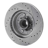 R1 Concepts 1977-1995 Buick Estate Wagon Front Left Drilled & Slotted Silver Brake Rotor by R1 Concepts 631-47061L
