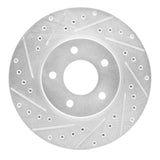 R1 Concepts 2001-2007 Buick Rendezvous Front Left Drilled & Slotted Silver Brake Rotor by R1 Concepts 631-47067L