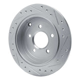 R1 Concepts 2001-2007 Buick Rendezvous Rear Left Drilled & Slotted Silver Brake Rotor by R1 Concepts 631-47068L