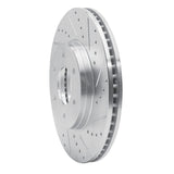 Dynamic Friction 2006-2009 Chevrolet Trailblazer Front Right Drilled & Slotted Silver Brake Rotor by Dynamic Friction Company 631-47069R