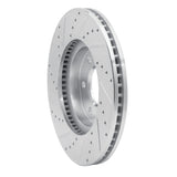Dynamic Friction 2006-2009 Chevrolet Trailblazer Front Right Drilled & Slotted Silver Brake Rotor by Dynamic Friction Company 631-47069R