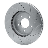Dynamic Friction 2007-2015 Chevrolet Equinox Front Left Drilled & Slotted Silver Brake Rotor by Dynamic Friction Company 631-47070L