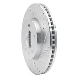 Dynamic Friction 2007-2015 Chevrolet Equinox Front Right Drilled & Slotted Silver Brake Rotor by Dynamic Friction Company 631-47070R