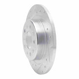 Dynamic Friction 2016-2025 Buick Regal Sportback Rear Left Drilled & Slotted Silver Brake Rotor by Dynamic Friction Company 631-47075L