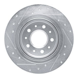 Dynamic Friction 2016-2025 Buick Envista Rear Right Drilled & Slotted Silver Brake Rotor by Dynamic Friction Company 631-47075R