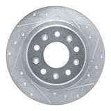 Dynamic Friction 2016-2025 Buick Envista Rear Right Drilled & Slotted Silver Brake Rotor by Dynamic Friction Company 631-47075R