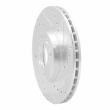 Dynamic Friction 2016-2022 Chevrolet Spark (USA/Canada) Front Right Drilled & Slotted Silver Brake Rotor by Dynamic Friction Company 631-47076R