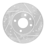 Dynamic Friction 2016-2022 Chevrolet Spark (USA/Canada) Front Right Drilled & Slotted Silver Brake Rotor by Dynamic Friction Company 631-47076R