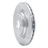 Dynamic Friction 2014-2020 Cadillac Escalade Front Right Drilled & Slotted Silver Brake Rotor by Dynamic Friction Company 631-47079R