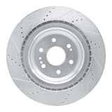 Dynamic Friction 2014-2020 Cadillac Escalade Front Right Drilled & Slotted Silver Brake Rotor by Dynamic Friction Company 631-47079R