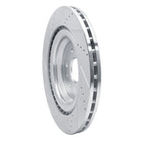 Dynamic Friction 2014-2020 Cadillac Escalade Front Right Drilled & Slotted Silver Brake Rotor by Dynamic Friction Company 631-47079R