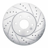 Dynamic Friction 2021-2022 Chevrolet Colorado Front Right Drilled & Slotted Silver Brake Rotor by Dynamic Friction Company 631-47087R