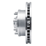 R1 Concepts 1974-2006 Chevrolet C30 Front Left Drilled & Slotted Silver Brake Rotor by R1 Concepts 631-48002L