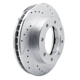 R1 Concepts 1977-2000 Chevrolet K30 Front Right Drilled & Slotted Silver Brake Rotor by R1 Concepts 631-48003R