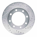 R1 Concepts 1977-2000 Chevrolet K30 Front Right Drilled & Slotted Silver Brake Rotor by R1 Concepts 631-48003R