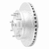 R1 Concepts 1971-1995 Chevrolet P20 Front Left Drilled & Slotted Silver Brake Rotor