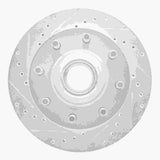 R1 Concepts 1971-1995 Chevrolet P20 Front Left Drilled & Slotted Silver Brake Rotor