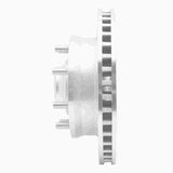 R1 Concepts 1971-1995 Chevrolet P20 Front Left Drilled & Slotted Silver Brake Rotor